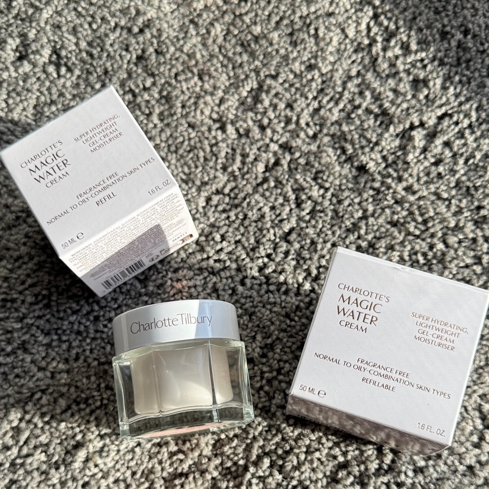 NWT Charlotte Tilbury Magic Water Cream and Refill